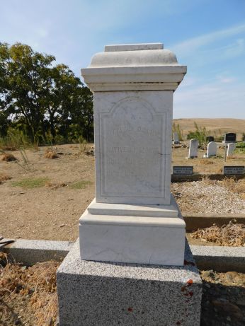 [Picture of Alexander Black grave]